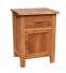 VERMONT OAK BEDSIDE POT CUPBOARD MODERN BEDROOM FURNITURE SOLID OAK OILED FINISH