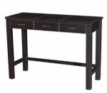 FAUX LEATHER 3 DRAWER TABLE