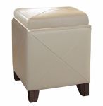 DIAMOND FLIP-TOP TRAY POUFFE