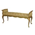 Versailles Long Stool Green Upholstery