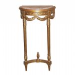 Gilt Small Demi-lune Hall Table