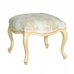 VALBONNE FOOTSTOOL TOILE
