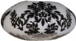 SQUAT APPLIED PATTERN GLASS VASE