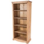 NEW CORONA MEXICAN PINE OPEN BOOKCASE